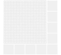 GLEAVI 10 Piezas Lámina de Malla de Plástico para Manualidades Malla de Plástico para Manualidades y Proyectos de Bricolaje Cuadrada Blanco para Cabello y Cuero Cabelludo Fiestas