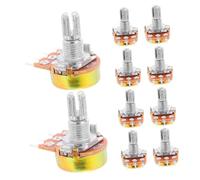 GLEAVI 10 Piezas Potenciómetro de Rotación de Alta Precisión para Control de Volumen de Guitarra Potenciómetro de Audio de Accesorios Electrónicos de Reemplazo de Guitarra