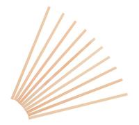 GLEAVI 10 Piezas Varillas de Madera para Manualidades Banda Elástica, Palitos de Madera Natural para Modelos de Aviones y Coches, Compatibles y Fáciles de Desmontar para Uso en
