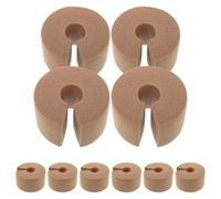 GLEAVI 10 Protectores de Puerta de Espuma Nbr para Protección contra Pellizcos, Tope de Puerta Marrón para Seguridad Infantil en Dormitorio y Reducción de Ruido