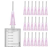 GLEAVI 100 agujas dosificadoras romas 22 G 1/2 con -Lock, puntas dosificadoras precisas para líquidos y pegamento, ideal para manualidades y proyectos de bricolaje