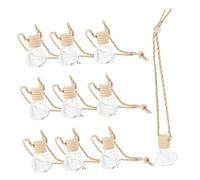 GLEAVI 10piezas Colgantes De Frasco De Perfume Botella De Perfume Para Coche Adorno De Lujo Colgante De Coche De Vidrio