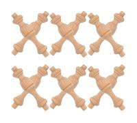 GLEAVI 12 husillos de Madera: Elegantes pilares Romanos de Madera para decoración del hogar. Minipilares Resistentes para gabinetes, Ideales para Uso en Interiores y Exteriores.