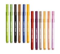 GLEAVI 12 Piezas Marcadores de Pizarra Borrables de 12 Colores con Punta Única de Plástico para Aula y Presentaciones con Visibilidad Excepcional
