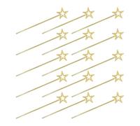 GLEAVI 15 Piezas Varitas de Juguete para Varitas de Hada Estrella Doradas para Fiesta de Disfraces y Cosplay de Halloween