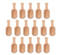 GLEAVI 16 Piezas Cucharas Pequeñas de Madera Natural para Especias y Baño, Mini Pala de Madera Beige Diseño Elegante y Funcional para Medir Sal y Té