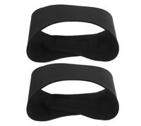 GLEAVI 2 Diademas Deportivas Impermeables para Natación y Yoga Diadema Elástica Negra 53X9 CM Protección Auditiva para Piscina y Ducha Orejeras para Nadadores Banda Cómoda y