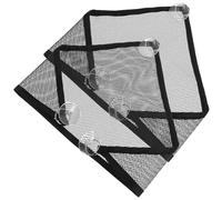 GLEAVI 2 Hamacas de Malla para Hámster y Sugar Gliders, Red Negra Resistente y Cómoda para Jugar y Descansar en Verano