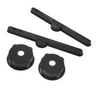 GLEAVI 2 Juegos Soportes de Taza y Ranuras para Tarjetas para Escritorio Plegable de Plástico Accesorios Antivuelco para Mesa de Cama Oficina Estudio y Camping Montaje Rápido y Fácil