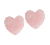 GLEAVI 2 Piezas Espátula Facial Herramientas Faciales Junta Masajeador De Jade Natural Masaje Corporal Guasha Herramienta De Raspado Muscular Gua Sha Para Músculo Rosa Amar