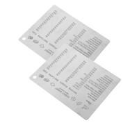GLEAVI 2 Piezas Imán de Conversión de Medidas Inoxidable para Cocina Gráfico Reutilizable de Medidas para Hornear y Cocinar para Refrigeradores y Superficies Metálicas Precisión y