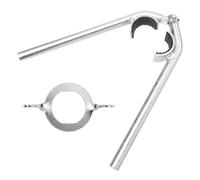 GLEAVI 2 Piezas Llave Ajustable para Grifo de Fregadero Resistencia Antideslizante y Desmontaje de Aireadores de Cocina en Hierro Plata