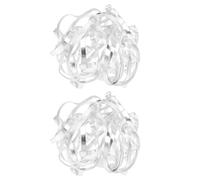 GLEAVI 2 Piezas Malla Flexible para Fijar Flores de Aleación de Aluminio, Herramienta Resistente y Segura para Arreglos Decorativos y Arte de Jardinería en Color Plata