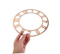 GLEAVI 2 Piezas Reloj Acrílico Espejo Redondo con Números Árabes para Manualidades Resina Decoración Pared Salón Hotel