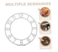 GLEAVI 2 Piezas Reloj de Pared Redondo con Números Árabes Pegatinas de Espejo Acrílico Decorativas para Salón Hotel Recibidor