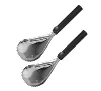 GLEAVI 2 Piezas Removedor de Núcleos y Raspador Manual para Calabaza Inoxidable Cuchara Extractora de Pulpa y Semillas Herramienta Portátil para Cocina y