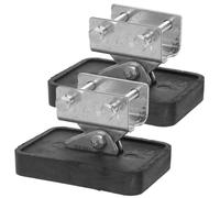 GLEAVI 2 Protectores para Patas de Escalera Ajustables de Hierro y Caucho Almohadillas Antideslizantes Reforzadas para Escaleras de Aluminio y Fibra de Vidrio Accesorios de Seguridad