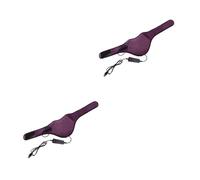 GLEAVI 2 Uds Almohadilla Calefactora Eléctrica Púrpura Cinturón Calefactable Soporte Calefactor Eléctrico Púrpura Soporte Para El Masajeadores Eléctricos Cuello Cervical