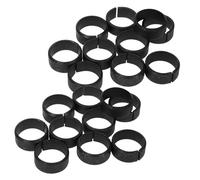 GLEAVI 20 Piezas Casquillo de Equilibrado de Anillo Centrador de Buje | Diseño de Centrado de Buje, para Remolques y Camiones Ligeros, Color Negro, Instalación Sencilla