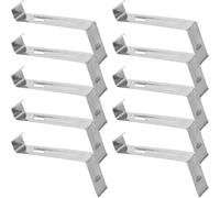 GLEAVI 20 Piezas Gancho para Costura de Techo Antideslizante de Acero Inoxidable, Clips para Azulejos 110 Mm, Sujetadores Reforzados para Fijación de Tejas en Exteriores, Protección