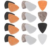 GLEAVI 20 Púas de Fieltro de Lana para Ukelele y Guitarra Colores y Surtido de 5 Piezas por Color Accesorios Prácticos para Practicar y Tocar Guitarra