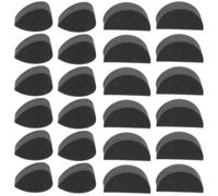GLEAVI 24 Piezas Esponjas para Pintura Facial y Corporal en Forma de Gota y Semicircular, Esponja Negra Ligera y Fácil de Limpiar para Proyectos Artísticos y Halloween