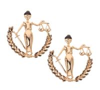 GLEAVI 2piezas Broche De Balanza De Justicia Pin De Solapa De Metal Para Abogado Broche De Ley Para Hombre y Mujer Obsequio De Estudiante De Derecho Pin De Solapa Para Traje