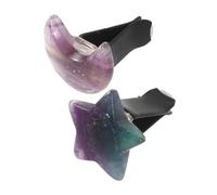 GLEAVI 2piezas Decoración De Cristal Para Coche Clips Para Ventilación De Coche Clips Decorativos Para Salida De Aire Para Interior De Para Aromatizador De