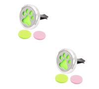 GLEAVI 2piezas Difusor De Aire Para Coche Forma De Palma De Perro Con Clip Ambientador Aromático Para Ventilación Con Almohadillas De Color Aleatorio Decoración De Auto Elegante y