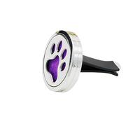 GLEAVI 2piezas Difusor De Clip Para Ventilación De Coche Forma De Huella De Perro Con Almohadillas De Color Aleatorio Decoración Aromática Para Automóviles Fácil De Instalar y