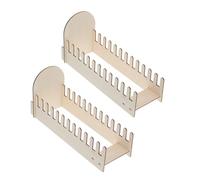 GLEAVI 2piezas Expositor de Tarjetas de Felicitación Madera Vintage para Postales Folletos Invitaciones Estante de Madera para Tarjetas de Felicitación