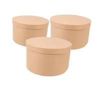 GLEAVI 3 Piezas Cajas Reciclable Manualidades y Almacenar Galletas Dulces y Joyería Celebraciones