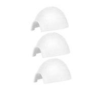 GLEAVI 3 Piezas Modelo de iglú Polar Osos ai cifra Jugar pequeño Juguete iglú Fiesta Mini casa de Hielo estatuillas de miniaturas pequeñas figuritas el plastico