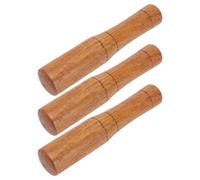 GLEAVI 3 Piezas Palito para Moler Ajo Machacador de Ajo de Madera de Jujube, para Hacer Purés y Cuajadas, Utensilio de Cocina para Cocina y Hogar