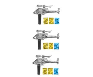 GLEAVI 3juegos Difusor De Forma De Helicóptero Para Vehículos Decoración De Aire Giratoria Incluye Variedades De Fragancias Para Hogar Oficina y Coches