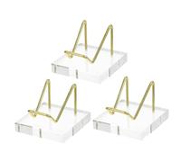 GLEAVI 3Piezas Caballete de Exhibición Soporte de Unidades para Minerales Coleccionables y Decoración