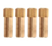 GLEAVI 4 Clavijas para Estantes de Latón Puro Soporte Metálico Resistente para Estanterías de Madera Clips para Armarios Pasadores Grandes para Baldas Fijación Segura y Duradera