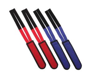 GLEAVI 4 Correas Ajustables de Nylon Antideslizantes para Pedales de Bicicleta, Accesorios para Ciclismo y Rutinas de Fitness Cierre de Gancho y Bucle