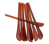 GLEAVI 4 Pares de Puntas de Patillas de Repuesto para Gafas Fundas Plásticas Antideslizantes Color Café 14 MM Cubrepatas para Gafas de Sol y Uso Diario Accesorios Cómodos y