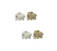 GLEAVI 4 Piezas Decoraciones De Ventilación De Elefante Decoración De Salida De Aire Decoración De Cristal Clip De Ventilación Del Coche Difusor De Aroma De Damas Adornos Auto