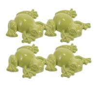 GLEAVI 4 Piezas Pomos de Rana para Muebles Manijas de Armario de Diseño Animal Tiradores de Gabinete de Decoración para Cocina y Dormitorio