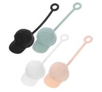 GLEAVI 4 Piezas Tapas de Silicona para Reutilizables de Unidades Antipolvo Adorables y Duraderos Compatibles con Estándar Accesorios Prácticos para Uso Diario