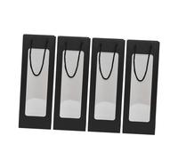 GLEAVI 4 Piezas Vino Para Fiestas Bolsas De Vino Navideñas Con Asa Para Ventana Bolsas De Navideñas Portabotellas Para Envasar