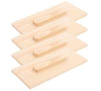 GLEAVI 4 Tapas Rectangulares de Madera Diseño Elegante, Fácil Instalación para Moldes de Jabón Artesanales Ideales para Proyectos DIY de Jabones Caseros