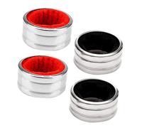 GLEAVI 4piezas Anillo De Vino De Acero Inoxidable Tapón De Vino De Metal Anillo Antiguo para Fiestas Casa Derrames y Manchas Mejora La Experiencia Gastronómica