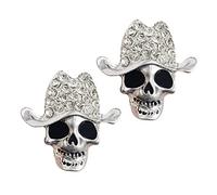 GLEAVI 4piezas Clip Aromaterapéutico De Calavera Para Ventilación De Coche Decoración De Skull Para Mujeres y Hombres Accesorios Para Aromatizar El Automóvil Para y Familia