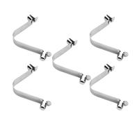 GLEAVI 5 Piezas Clip de Resorte en Acero Inoxidable, Doble Pasador | Diseño en V, Instalación Segura y Antidesprendimiento, para Cabezales de Recogedor y Rastrillo