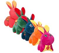 GLEAVI 5 Piezas De Conejo De Cristal Colorido para Colgar En La Estación Decoración para El Año del Conejo Mascota Muñeco De Peluche Adorable Conejito Decorativo Juguetes para