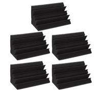 GLEAVI 5 Piezas de Paneles de Espuma Acústica Absorbente de Sonido para Esquinas Forma de Pirámide, Material Poliuretano, Adecuado para Aislamiento Acústico Interior