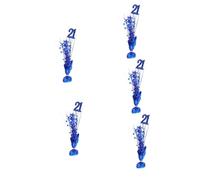 GLEAVI 5 Piezas Decoración para Fiesta de Cumpleaños Signo de Número para Adorno para Celebraciones Especiales